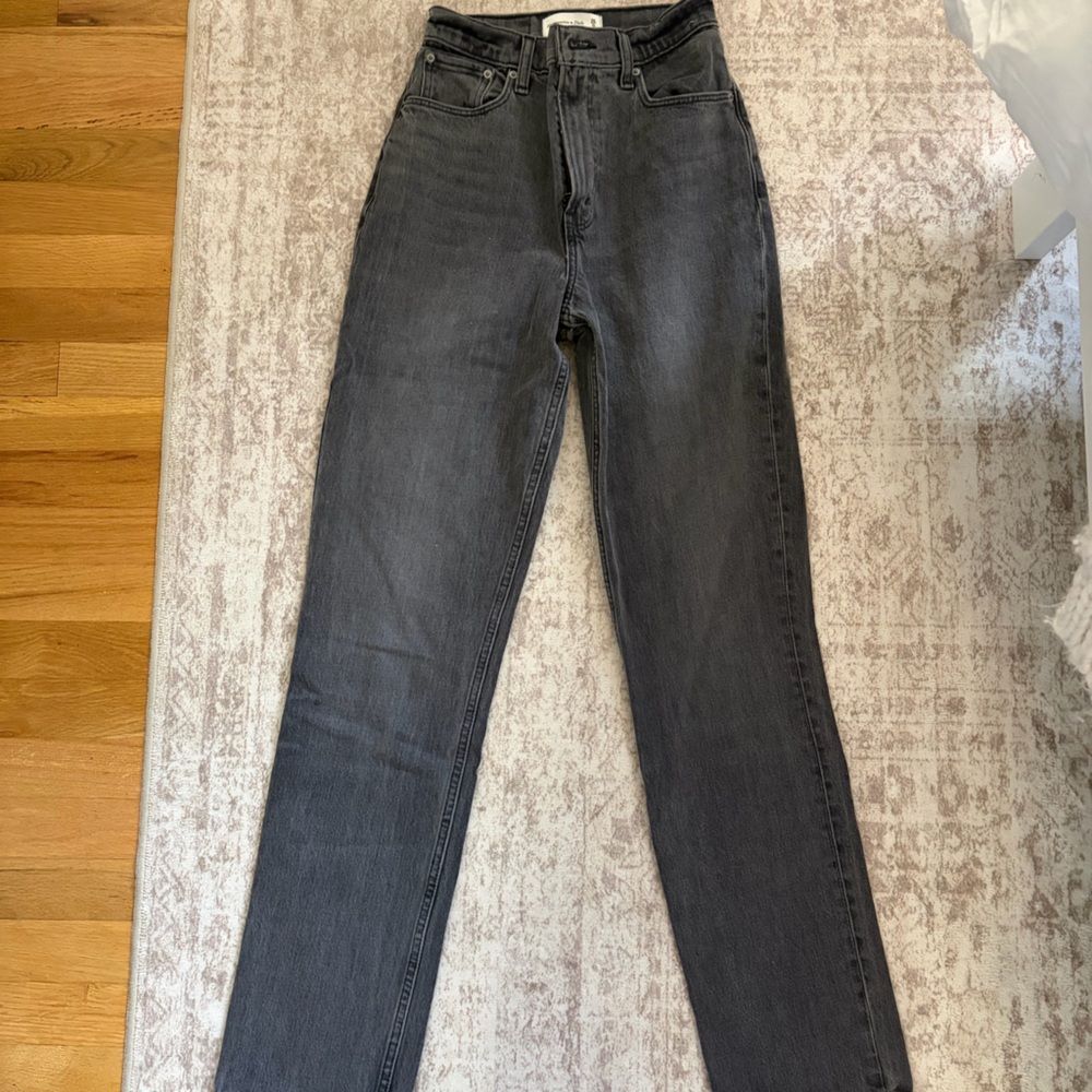 Abercrombie & Fitch Dark Gray Straight Jeans